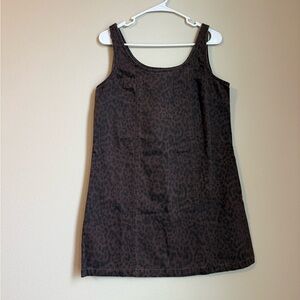 Gap Cheetah Denim Dress